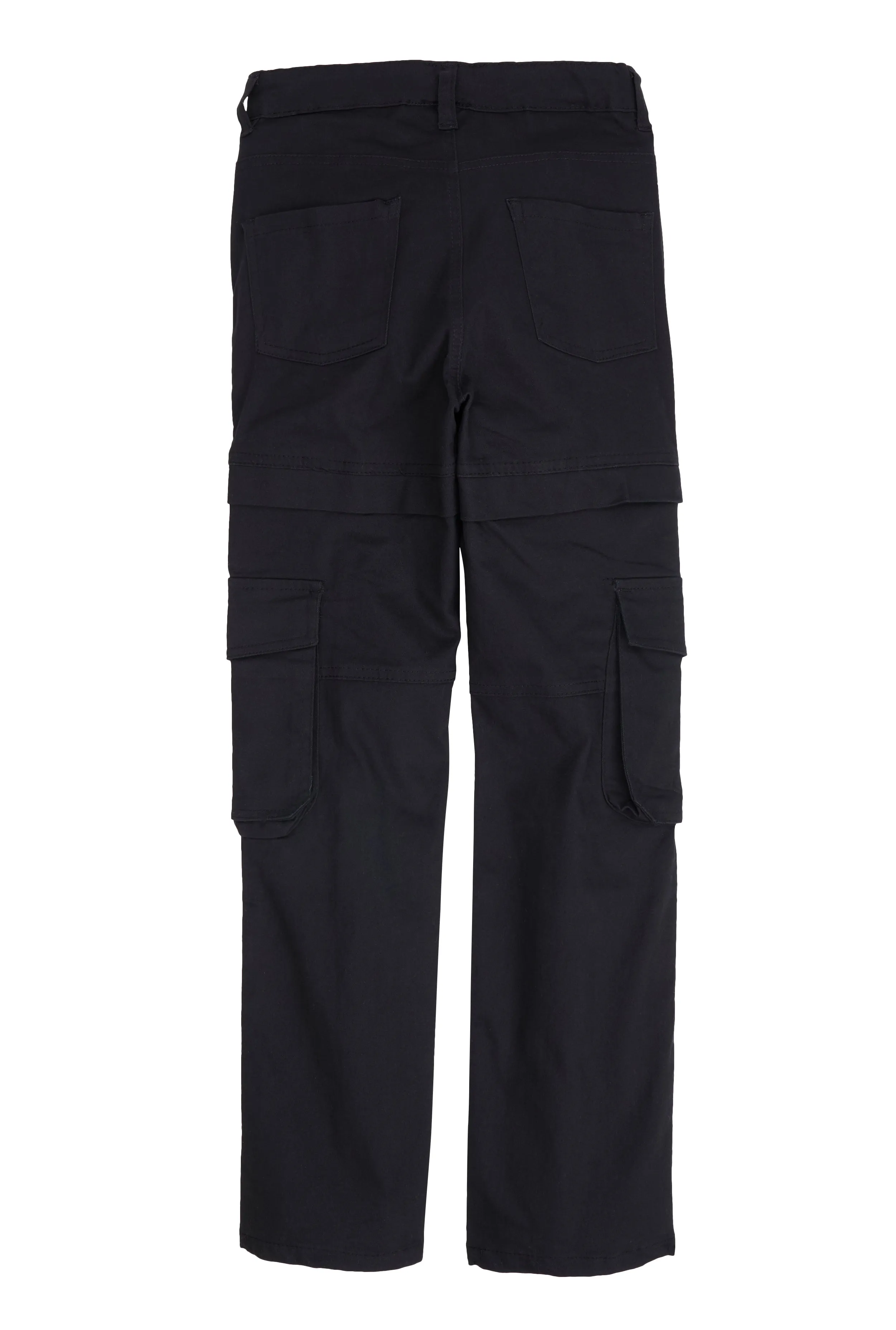 Girls Twill Straight Leg Utility Pants