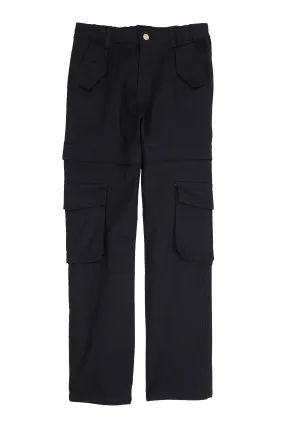 Girls Twill Straight Leg Utility Pants