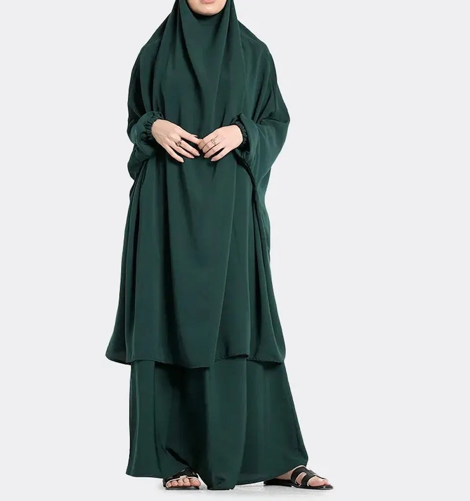 Green 2 Piece Jilbab