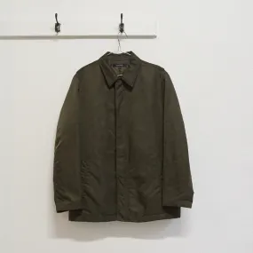 green padded bomber jacket