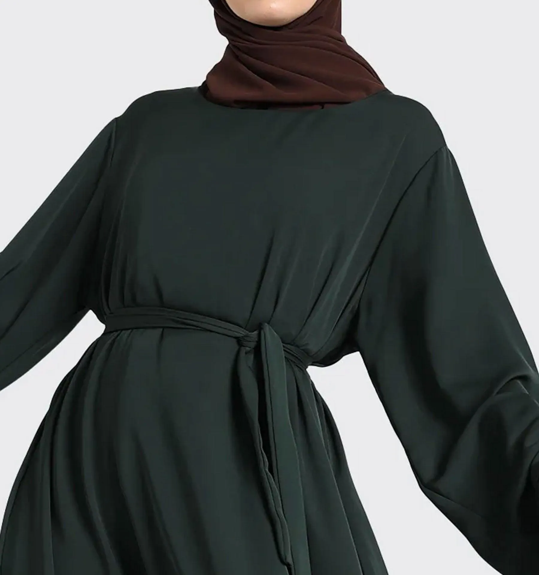 Green Plain Abaya