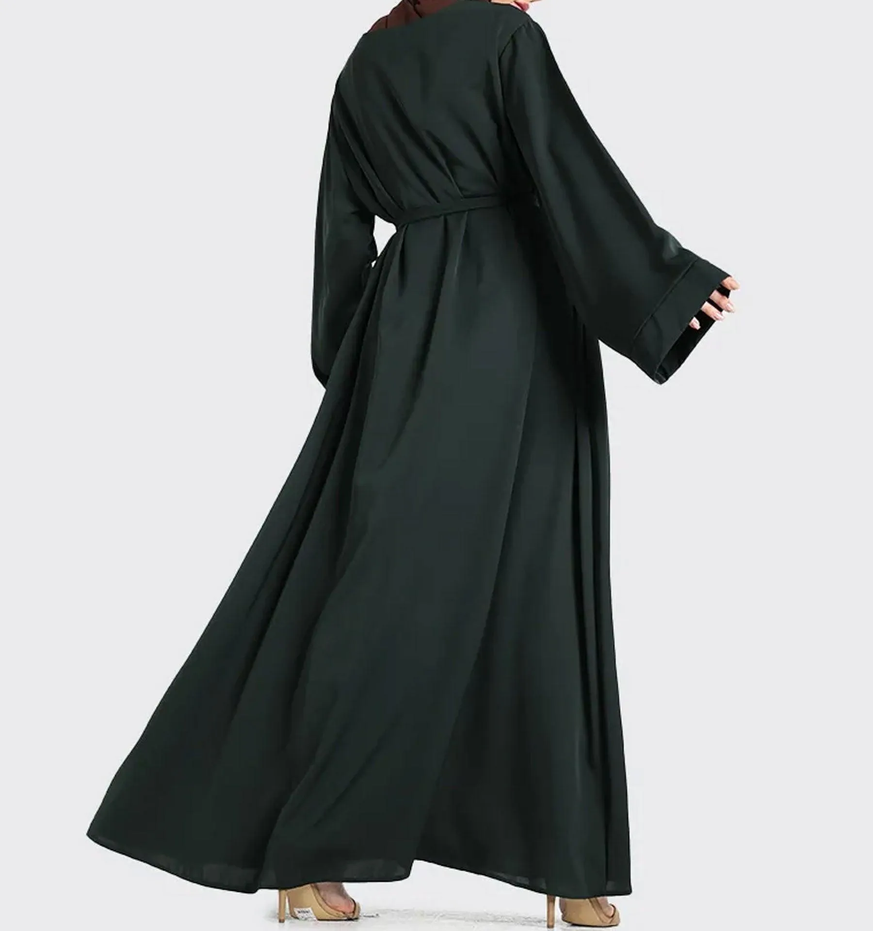 Green Plain Abaya