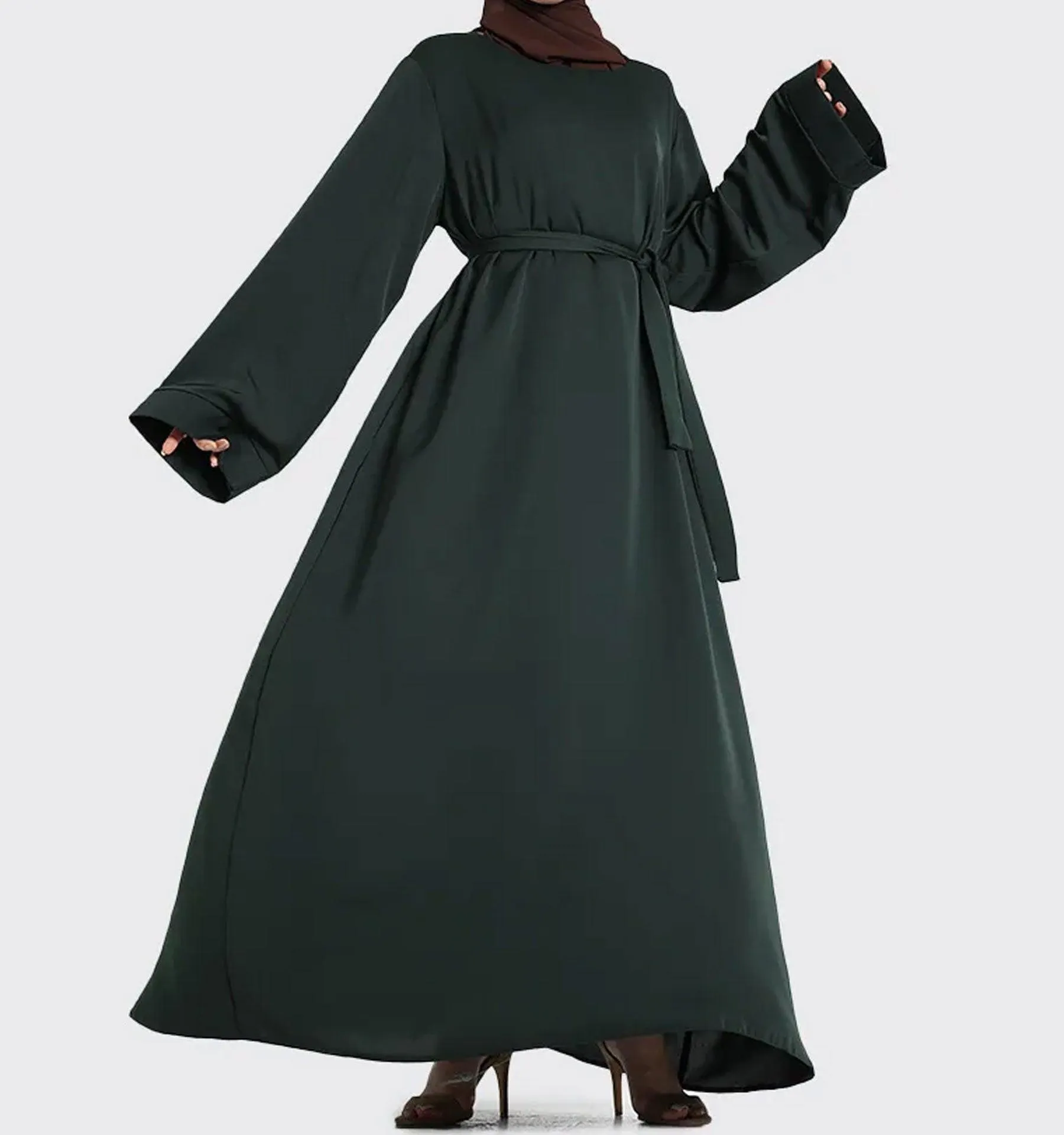 Green Plain Abaya