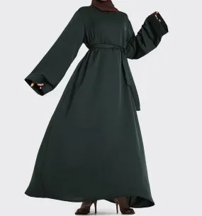 Green Plain Abaya