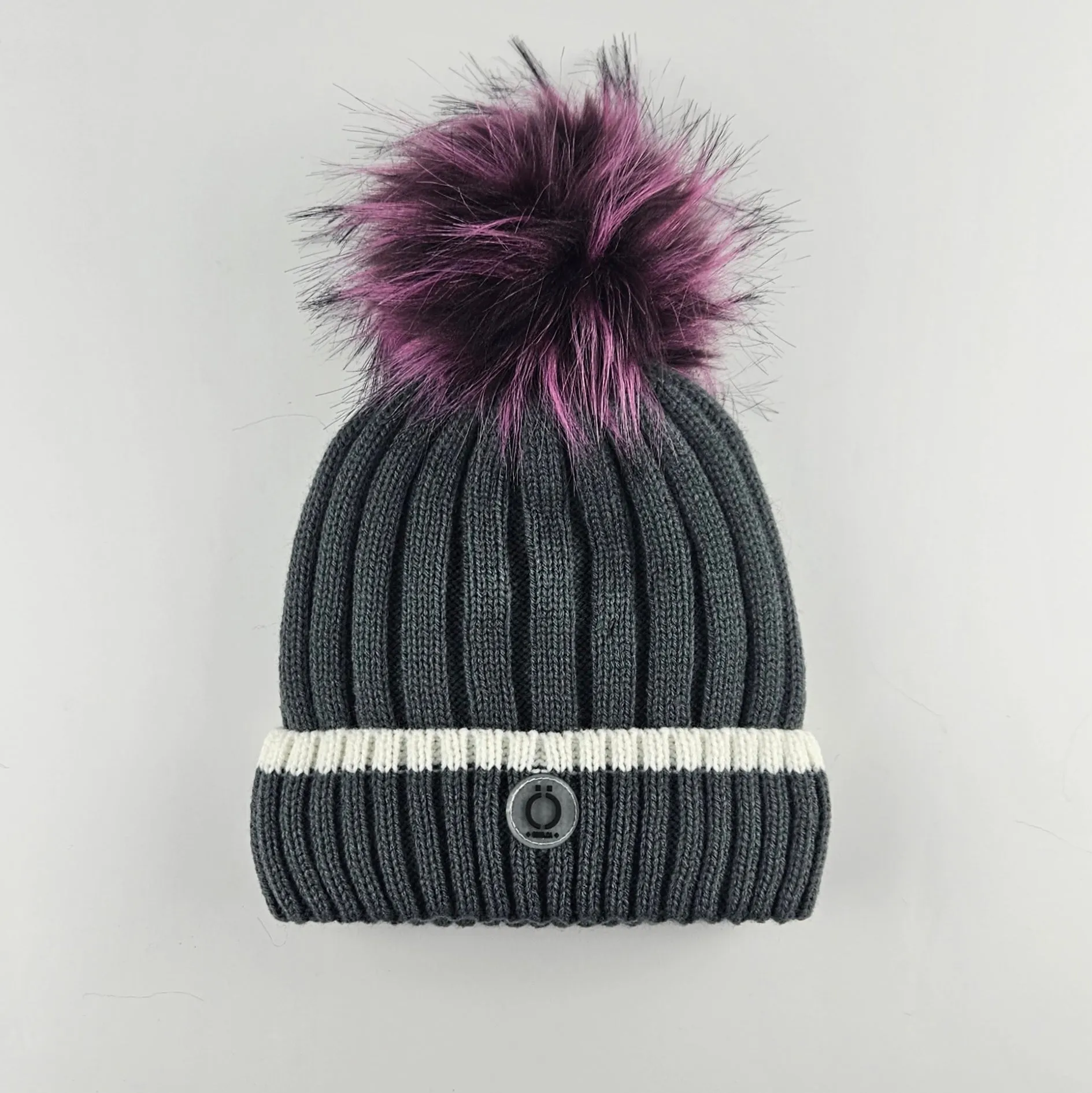 Grey Stripe Tuque