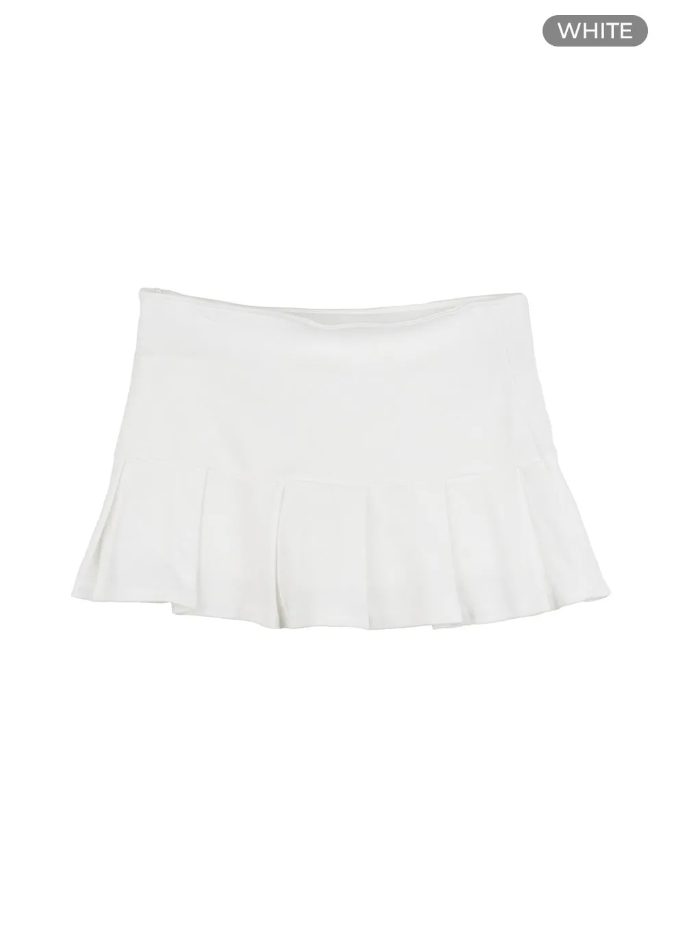 Half Pleated Mini Skirt IG405