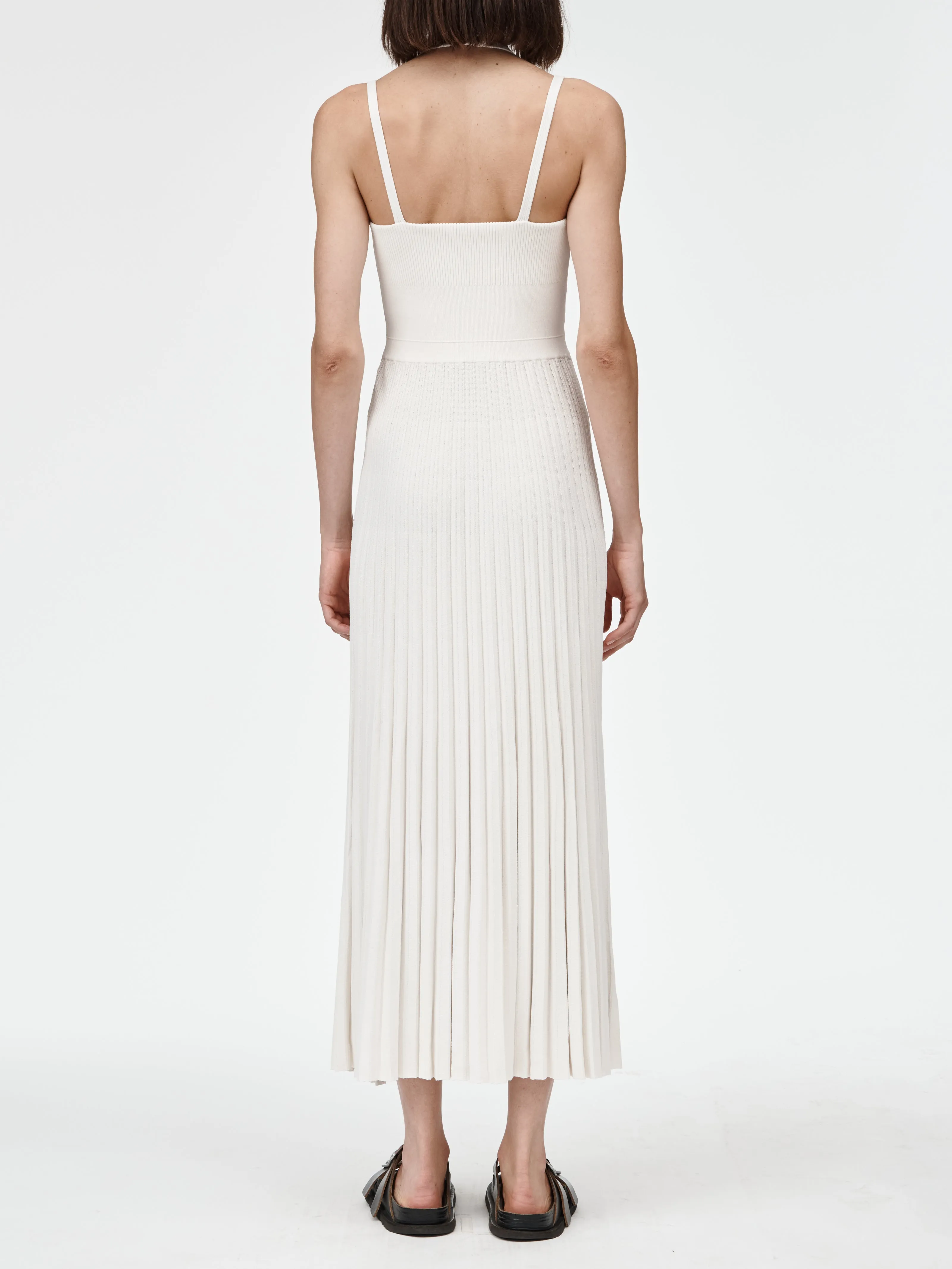 Halter Neck Dress in Ivory