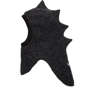 Huttelihut Balaclava Triangles Wool Dino Dark Grey