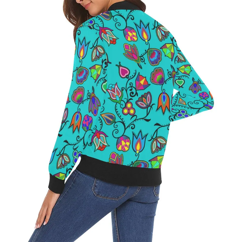 Indigenous Paisley - Sky Bomber Jacket for Women