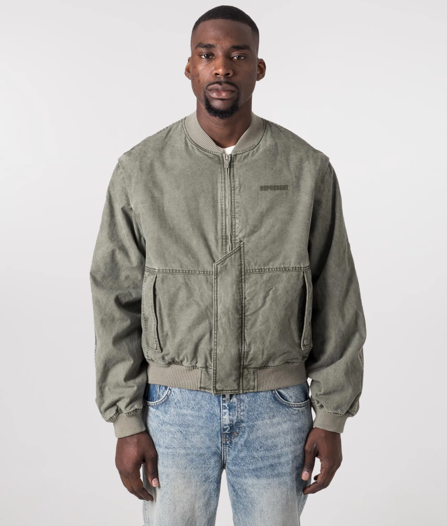 Inset Sleeve Bomber Jacket