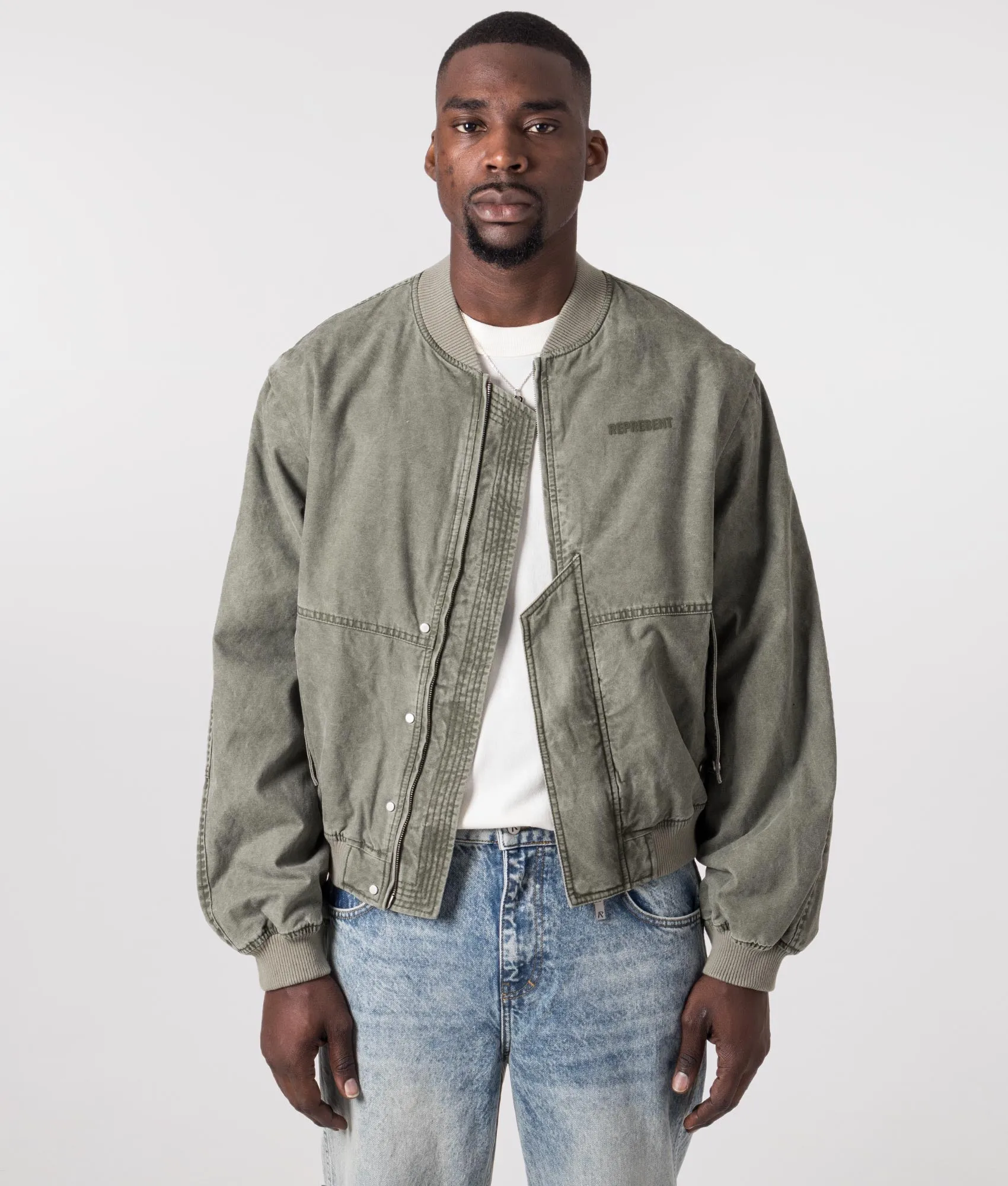 Inset Sleeve Bomber Jacket