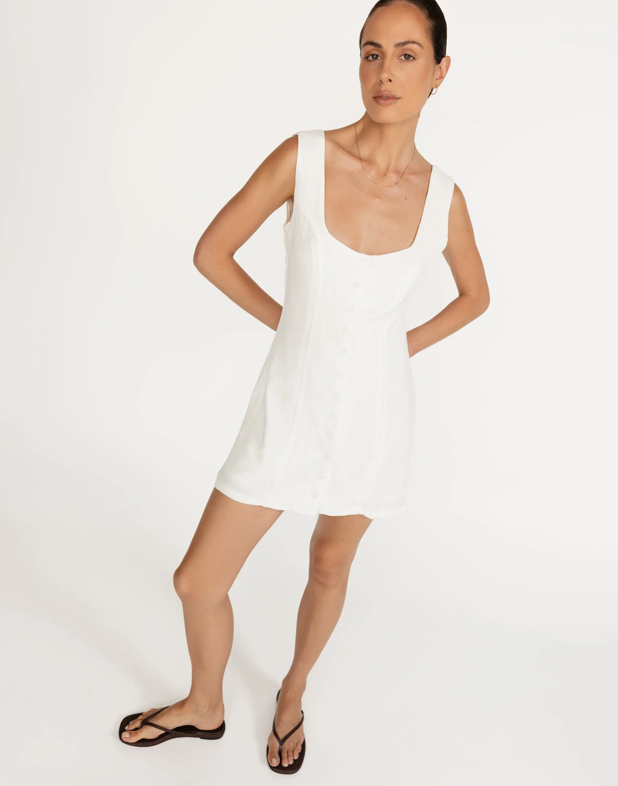 Joni Mini Dress (White)