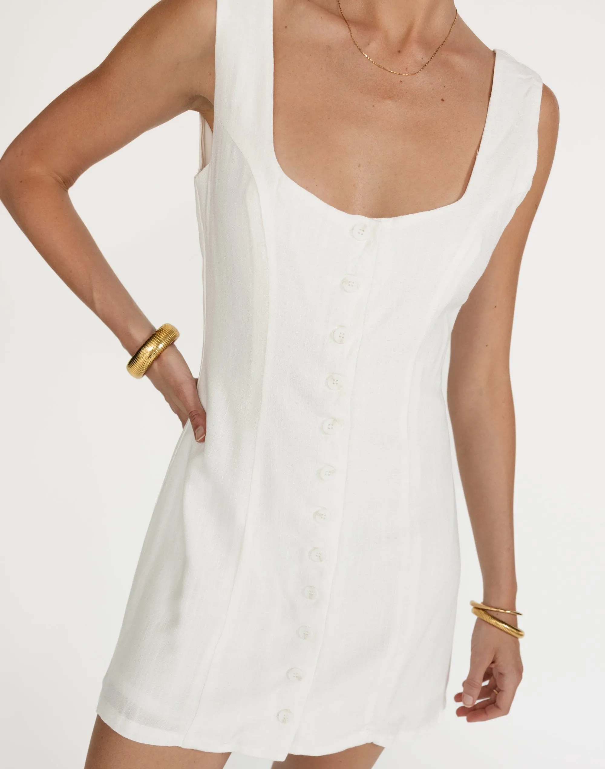 Joni Mini Dress (White)