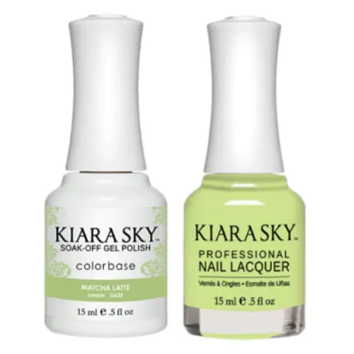 Kiara Sky Classic Gel & Polish Duo - 635 Matcha Latte