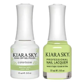 Kiara Sky Classic Gel & Polish Duo - 635 Matcha Latte