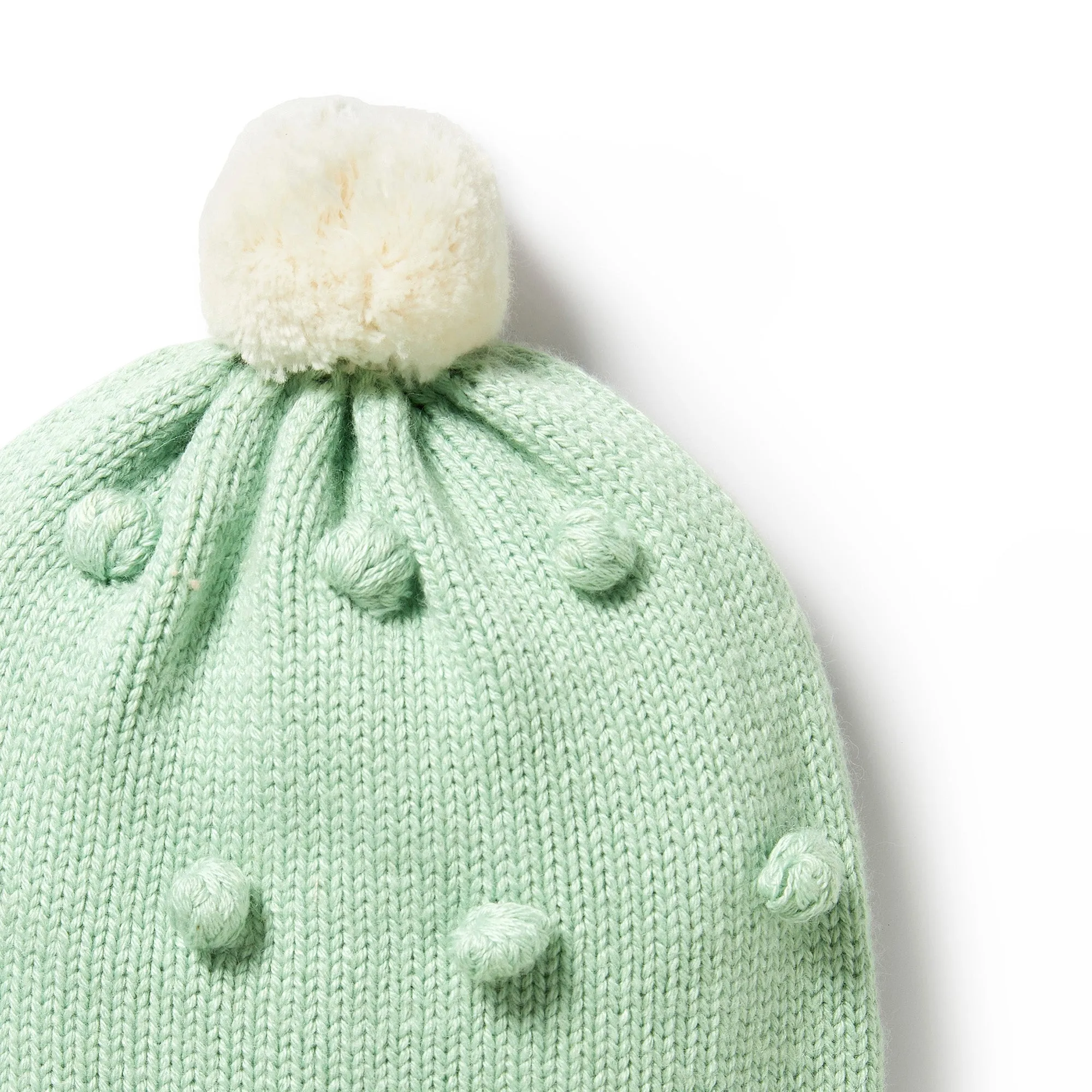 Knitted Bauble Hat | Mint Green