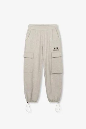 Knitted Cargo Pants - Grijs Melee