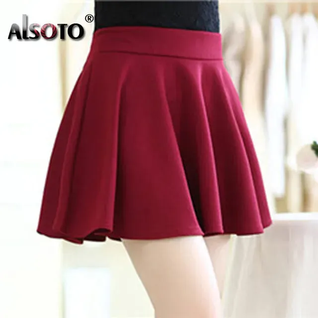 Korean New 2023 Women Skirt Autumn Winter High jupe Waisted faldas Female saia Pleated falda mujer Skirts Pleated Skirt