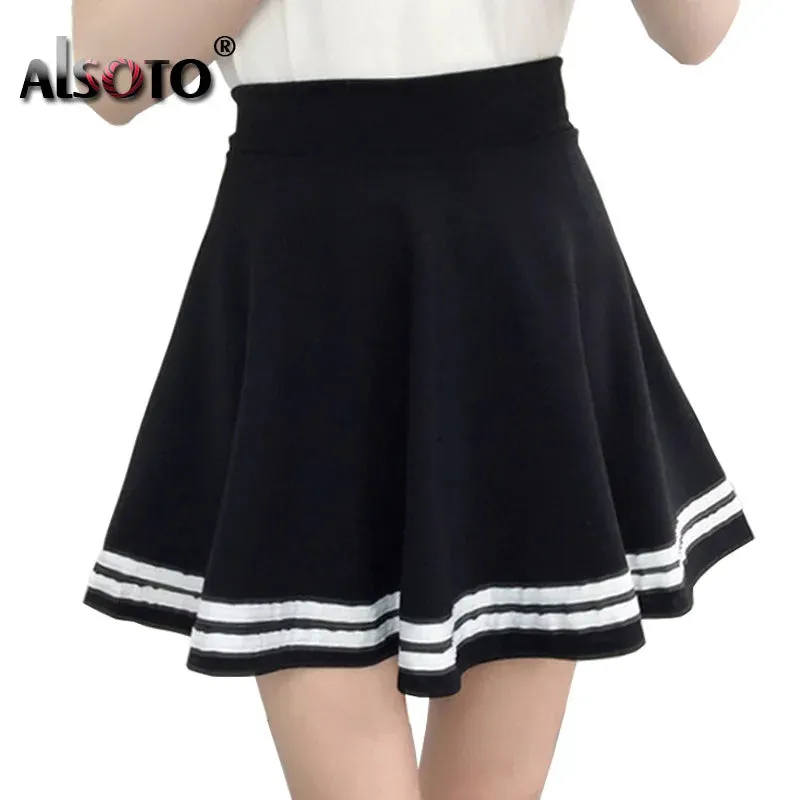 Korean New 2023 Women Skirt Autumn Winter High jupe Waisted faldas Female saia Pleated falda mujer Skirts Pleated Skirt