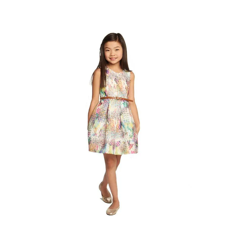 Kristin Warp Print Dress