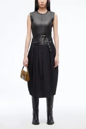 Leather Bodice Dress