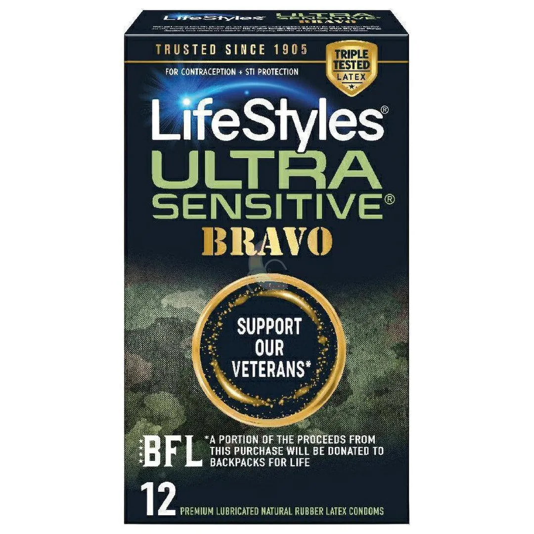 LifeStyles Ultra Sensitive Bravo Condoms | 12-Pack