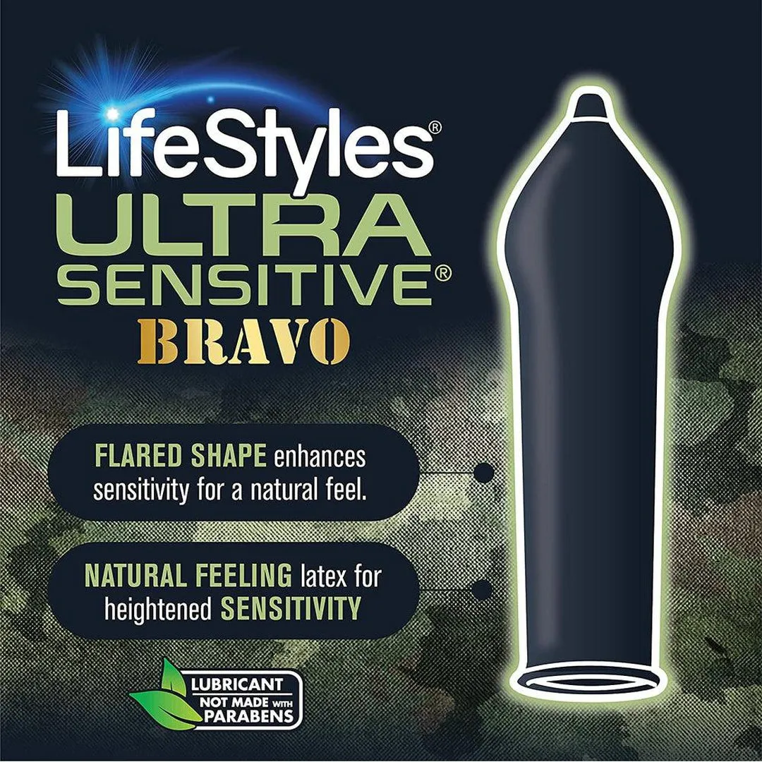 LifeStyles Ultra Sensitive Bravo Condoms | 12-Pack