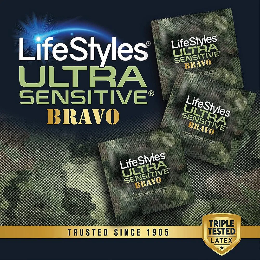 LifeStyles Ultra Sensitive Bravo Condoms | 12-Pack