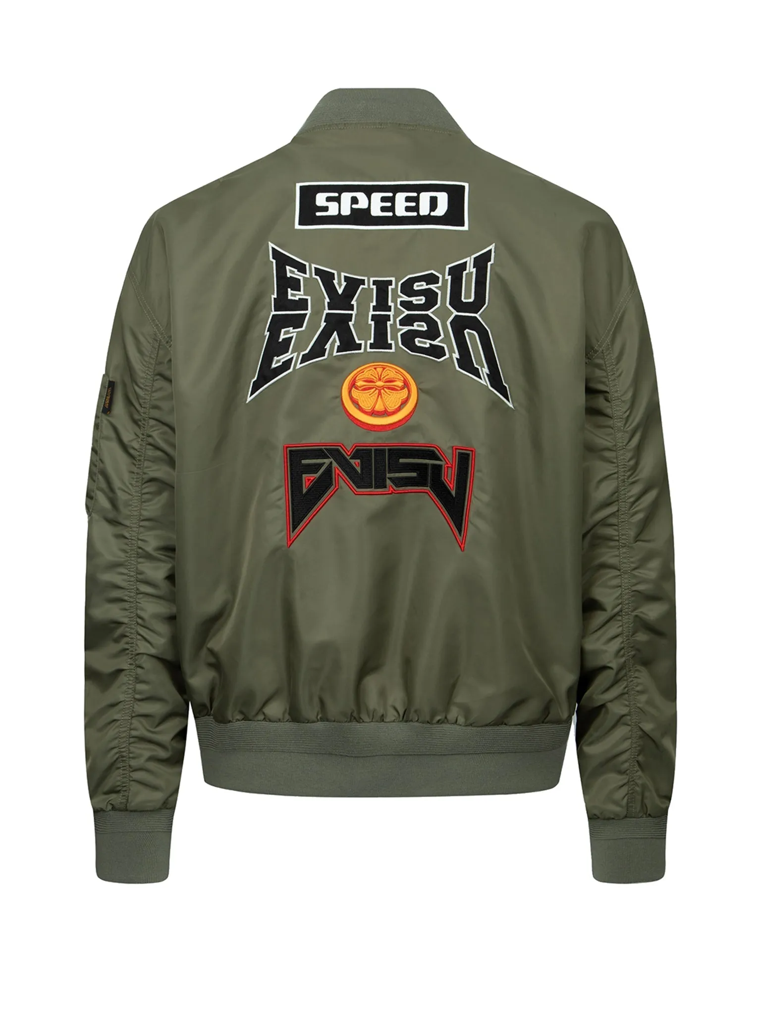 Logo and Kamon Embroidered MA-1 Bomber Jacket