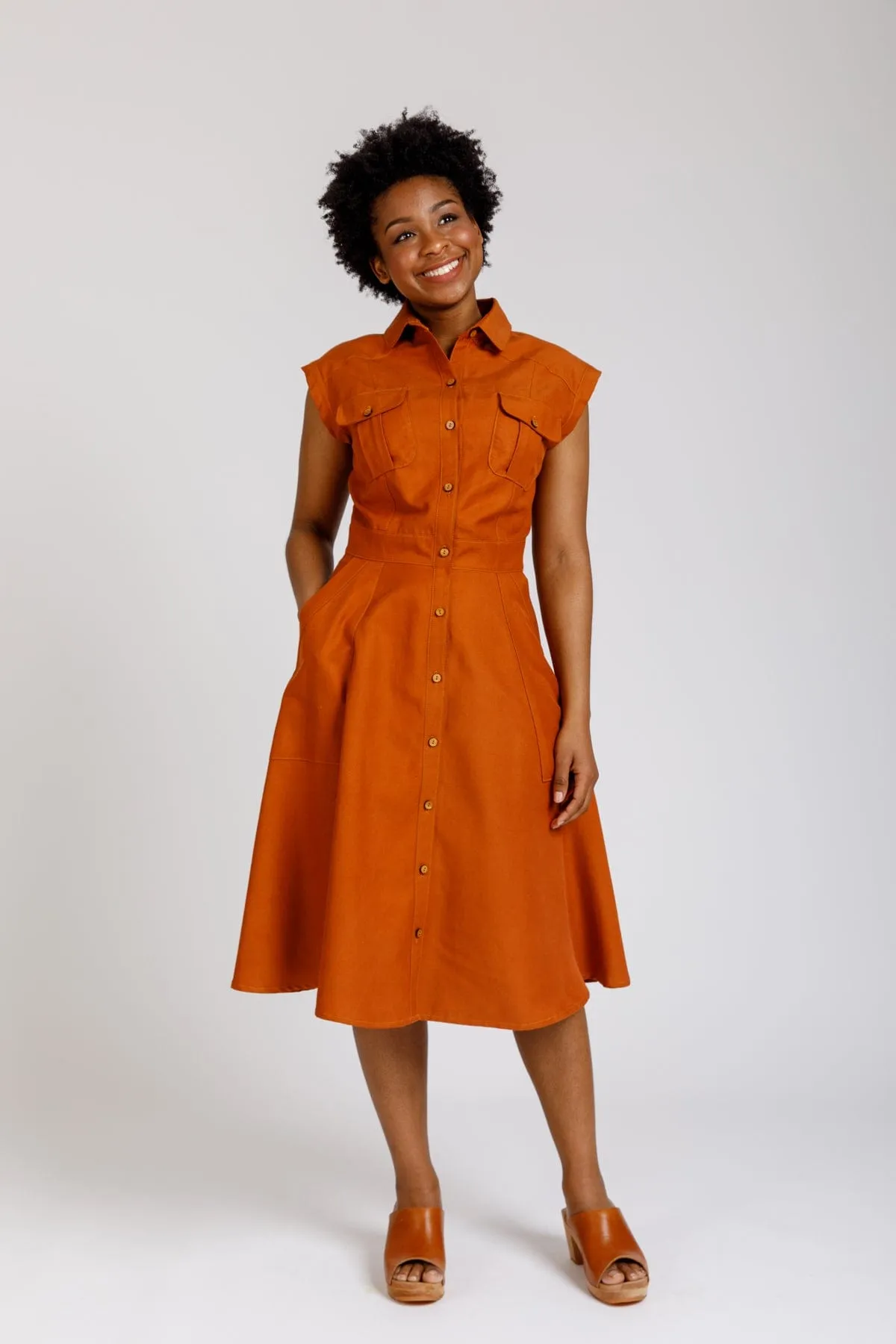 Matilda Shirt Dress - Sizes 0-20 - Megan Nielsen