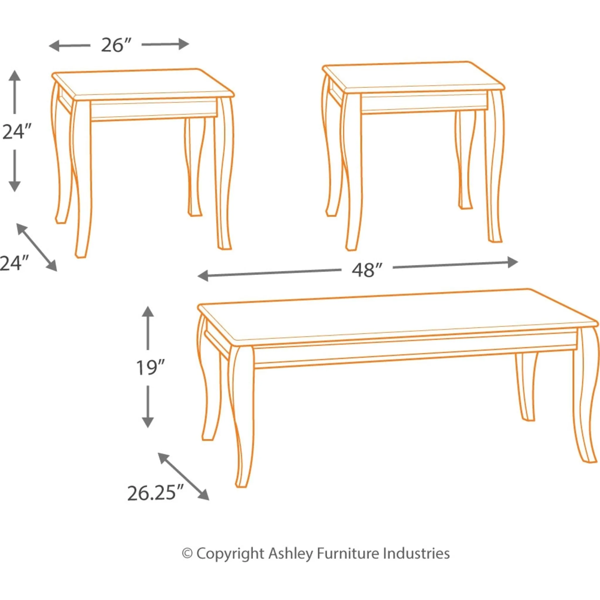 Mattie Occasional Table Set (set of 3)