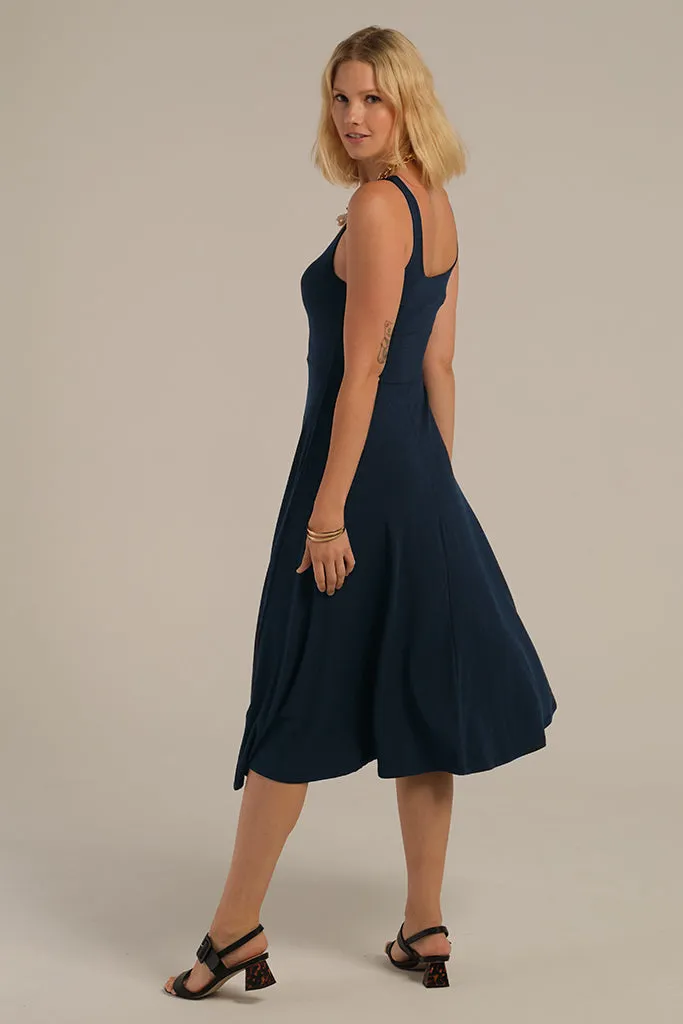 Melanie Maternity Dress - Dark Navy