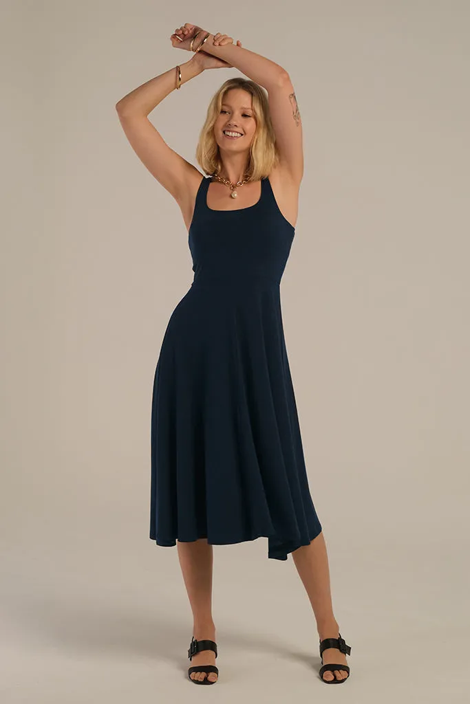 Melanie Maternity Dress - Dark Navy