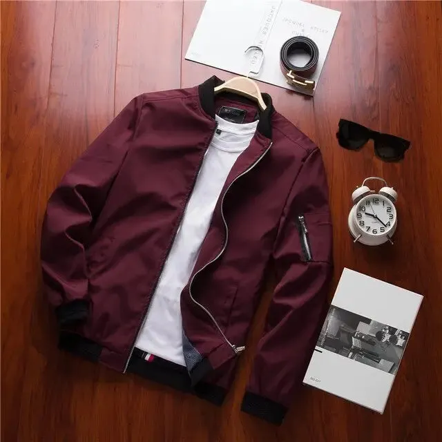 Men’s bomber zipper jacket