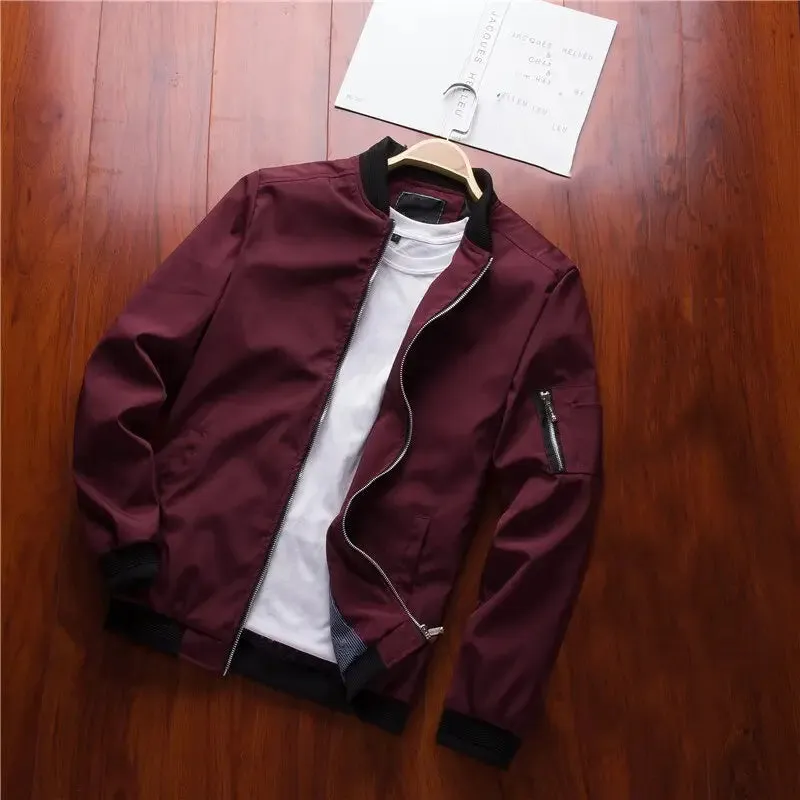 Men’s bomber zipper jacket