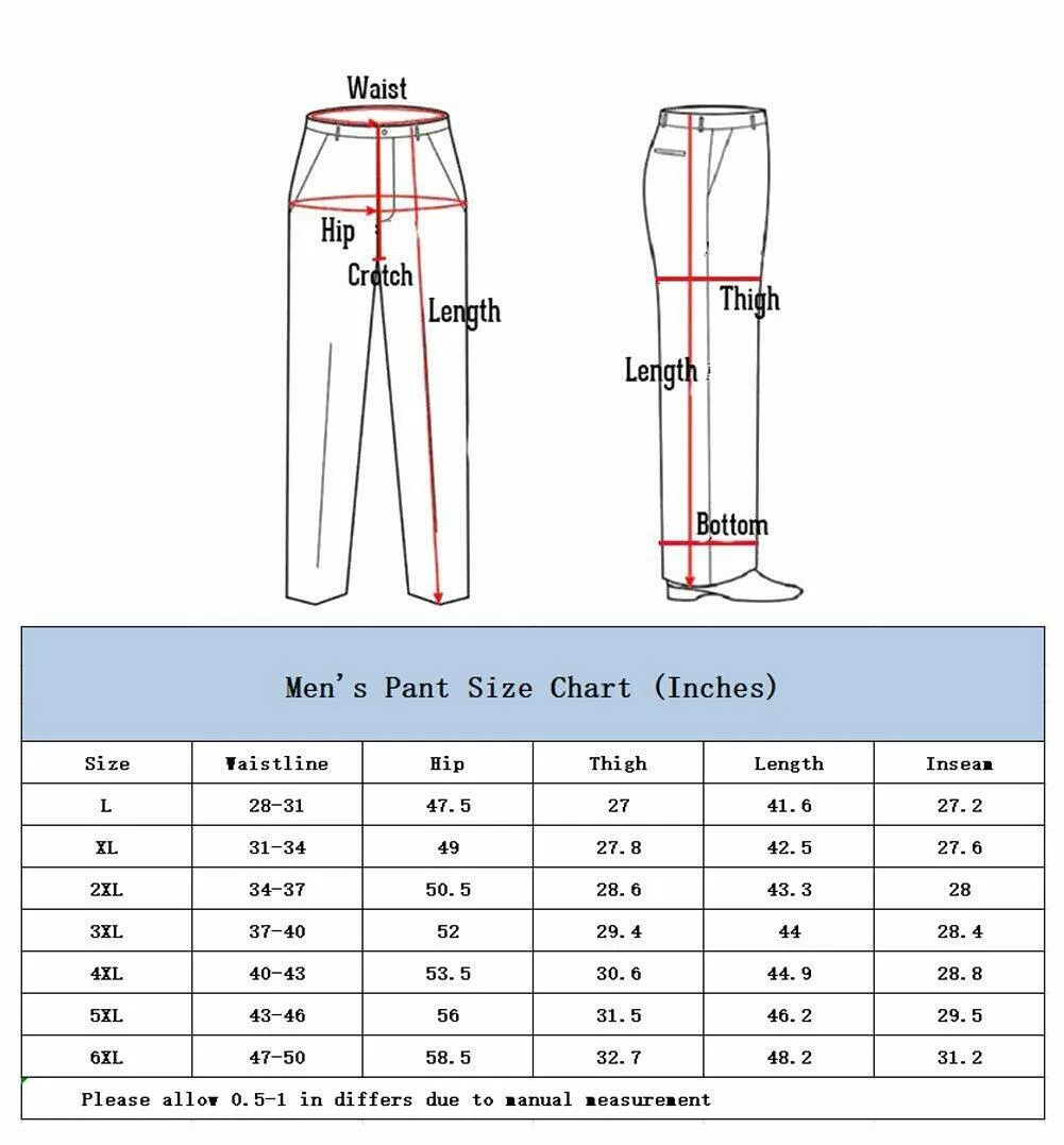 Men's Full Elastic Waist Loose Fit Workwear Pull On Cargo Pants