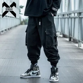 Men's Jogger Streetwear Tactics Cargo Pants Fashion Hip Hop Joggers Solid Color Trousers Sweat Pants DG418