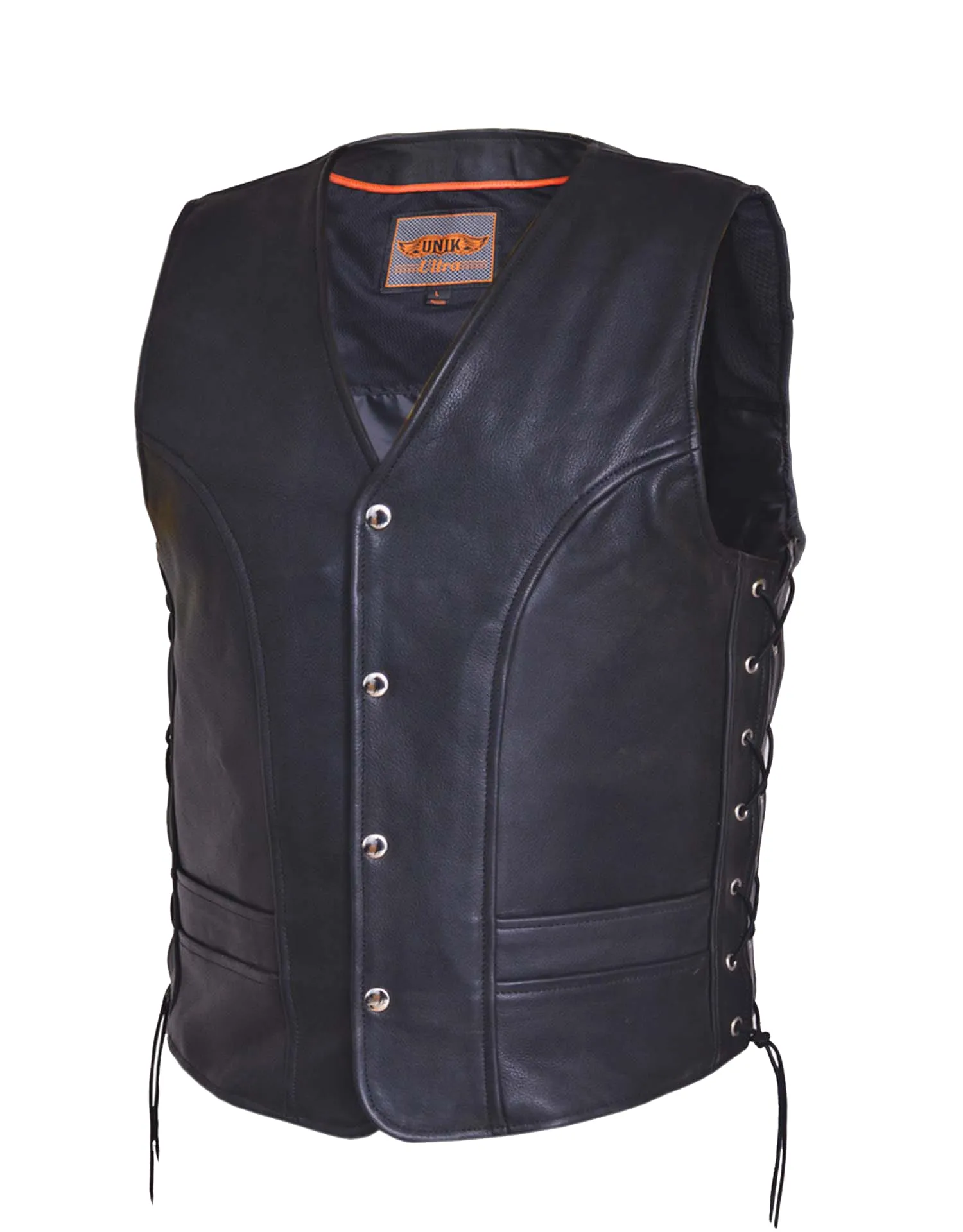 Men's Ultra Motorcycle Leather Vest