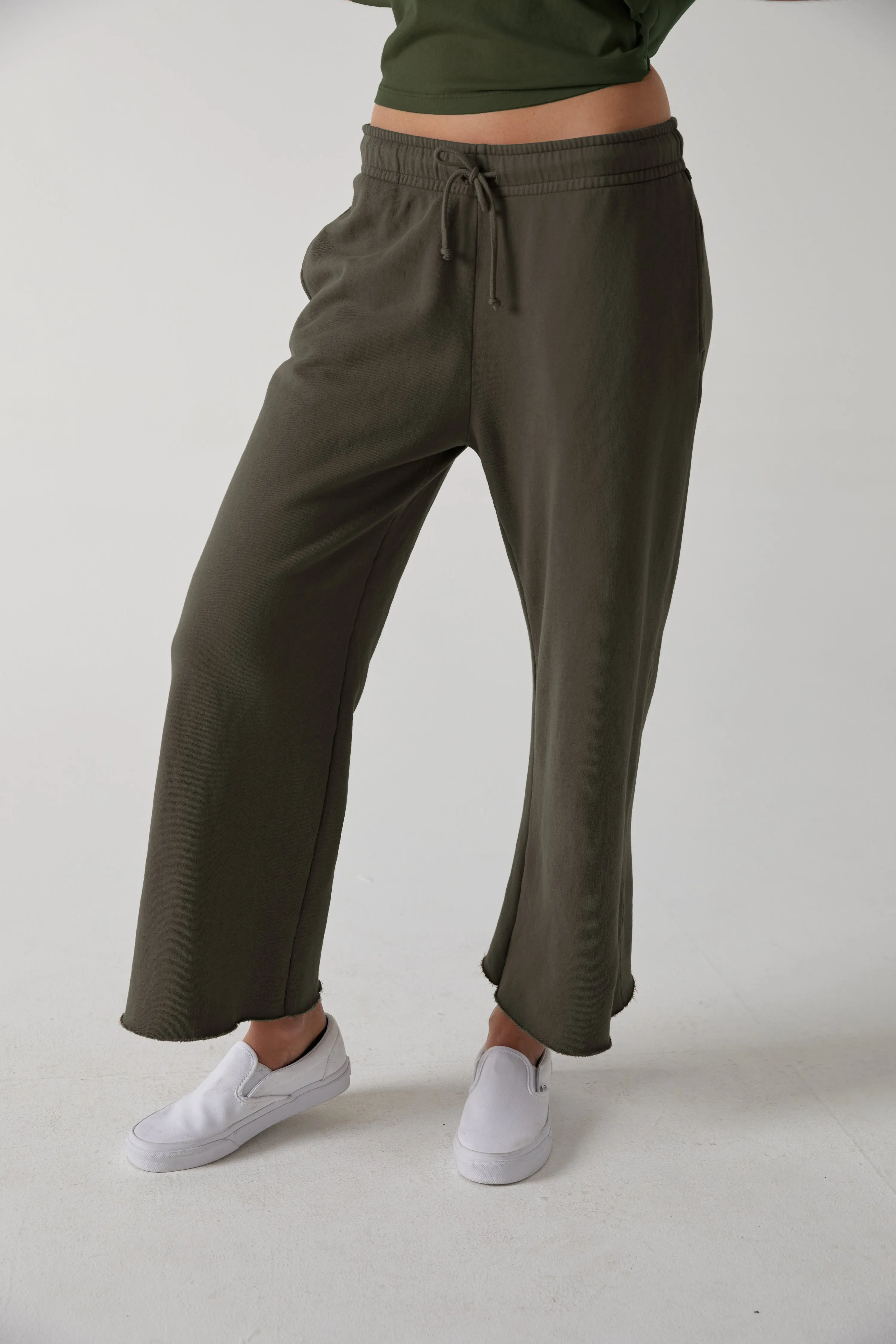 Montecito | Organic Cotton Wide Leg Sweatpant