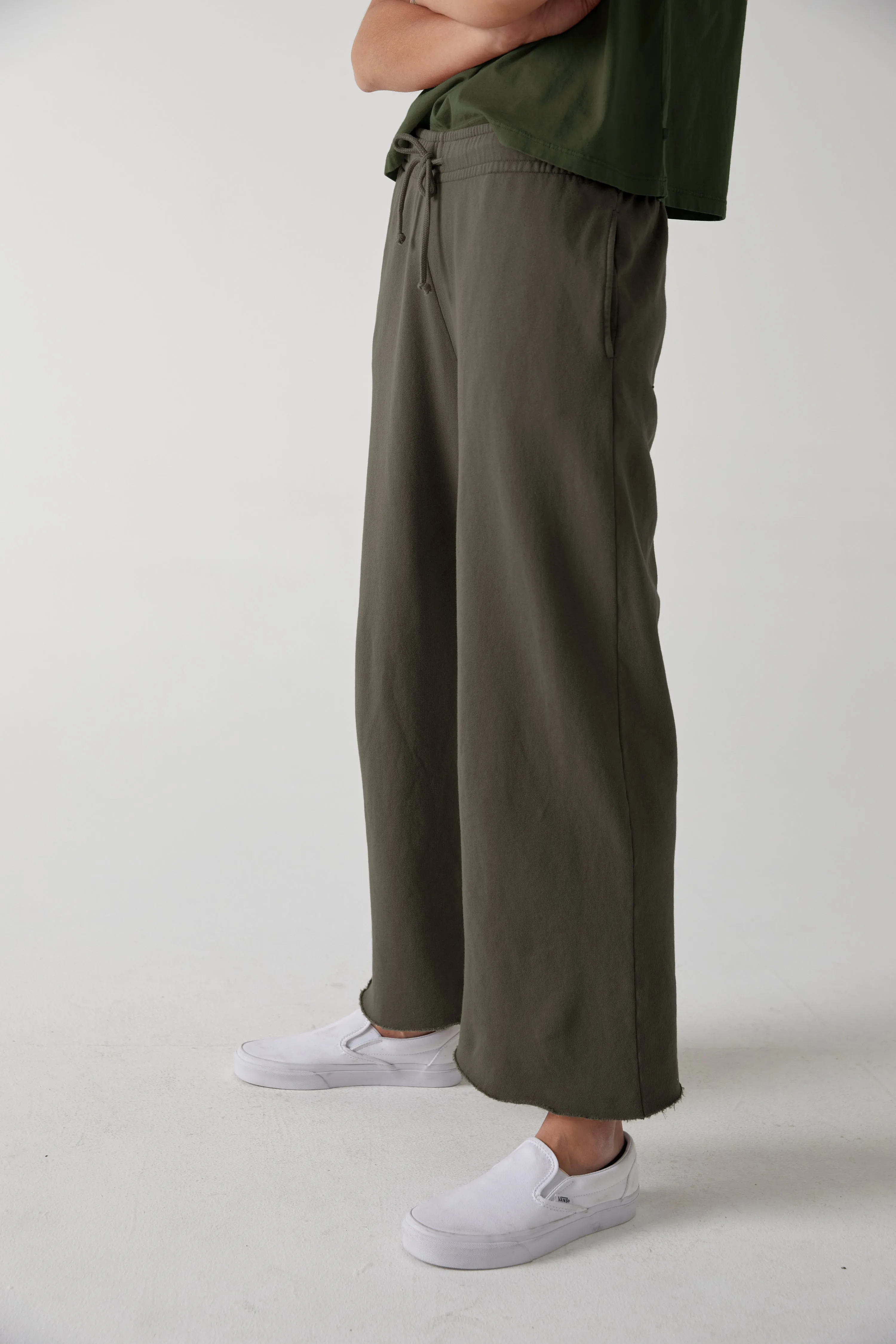 Montecito | Organic Cotton Wide Leg Sweatpant