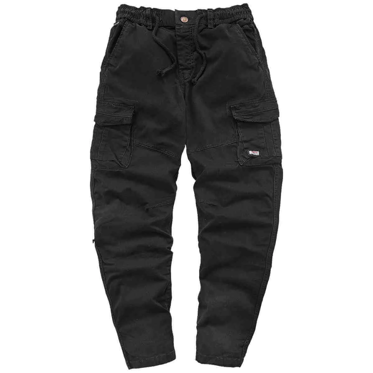 Multi-pocket Cargo Pants Pure Cotton Straight