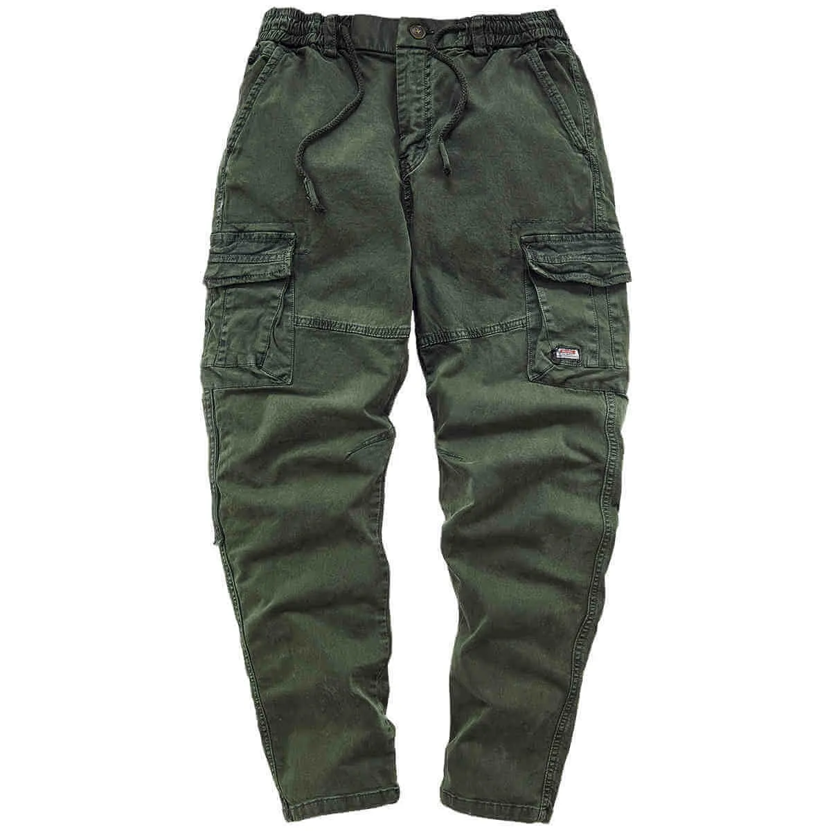 Multi-pocket Cargo Pants Pure Cotton Straight