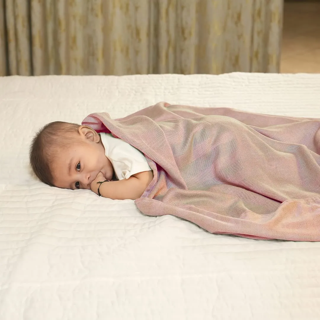 Mush Ultra-Soft, Light Weight & Thermoregulating, All Season 100% Bamboo Blanket & Dohar (Beige, Large - 5 x 7.5 ft)