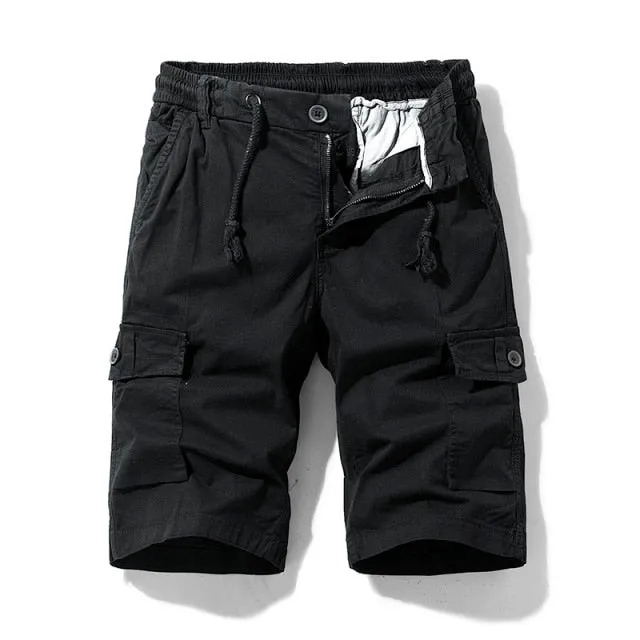 New Spring Men Cotton Cargo Shorts Clothing Summer Casual Breeches Bermuda Fashion Beach Pants Los Cortos Cargo Short Men