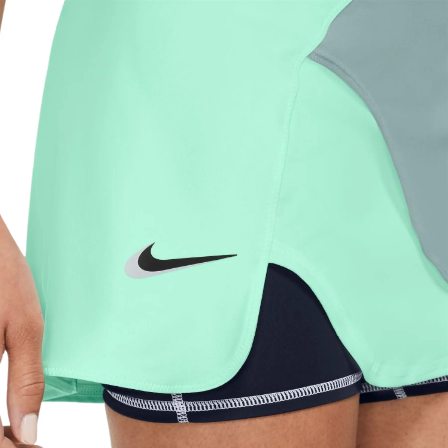 Nike Court Dri-Fit Slam Women Tennis Skirt - Mint Foam/Ocean Cube/Obsidian/Black