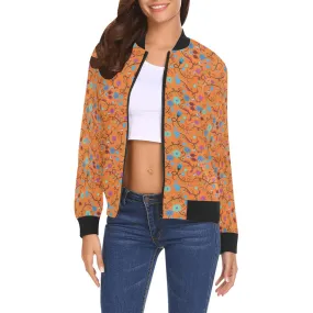 Nipin Blossom Carrot Bomber Jacket for Women