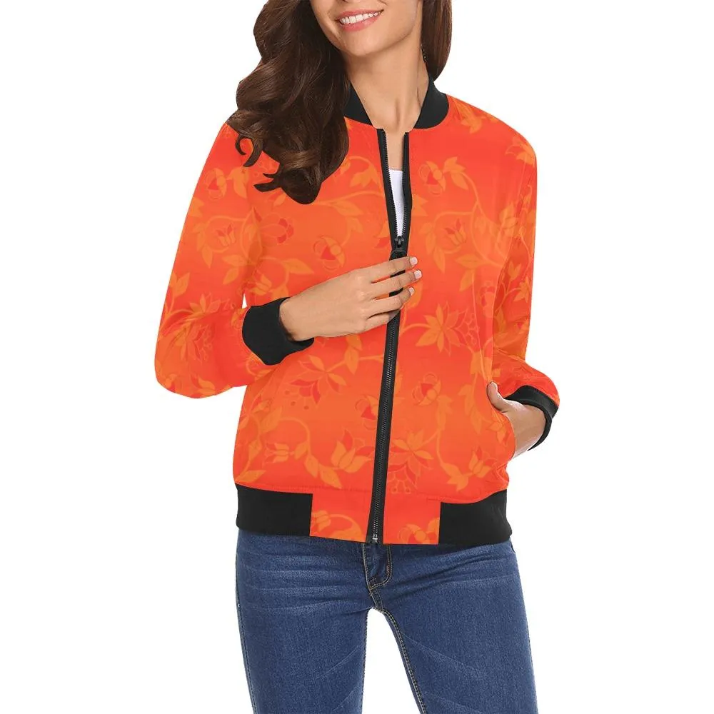 Orange Days Orange Bring Them Home Bomber Jacket for Women