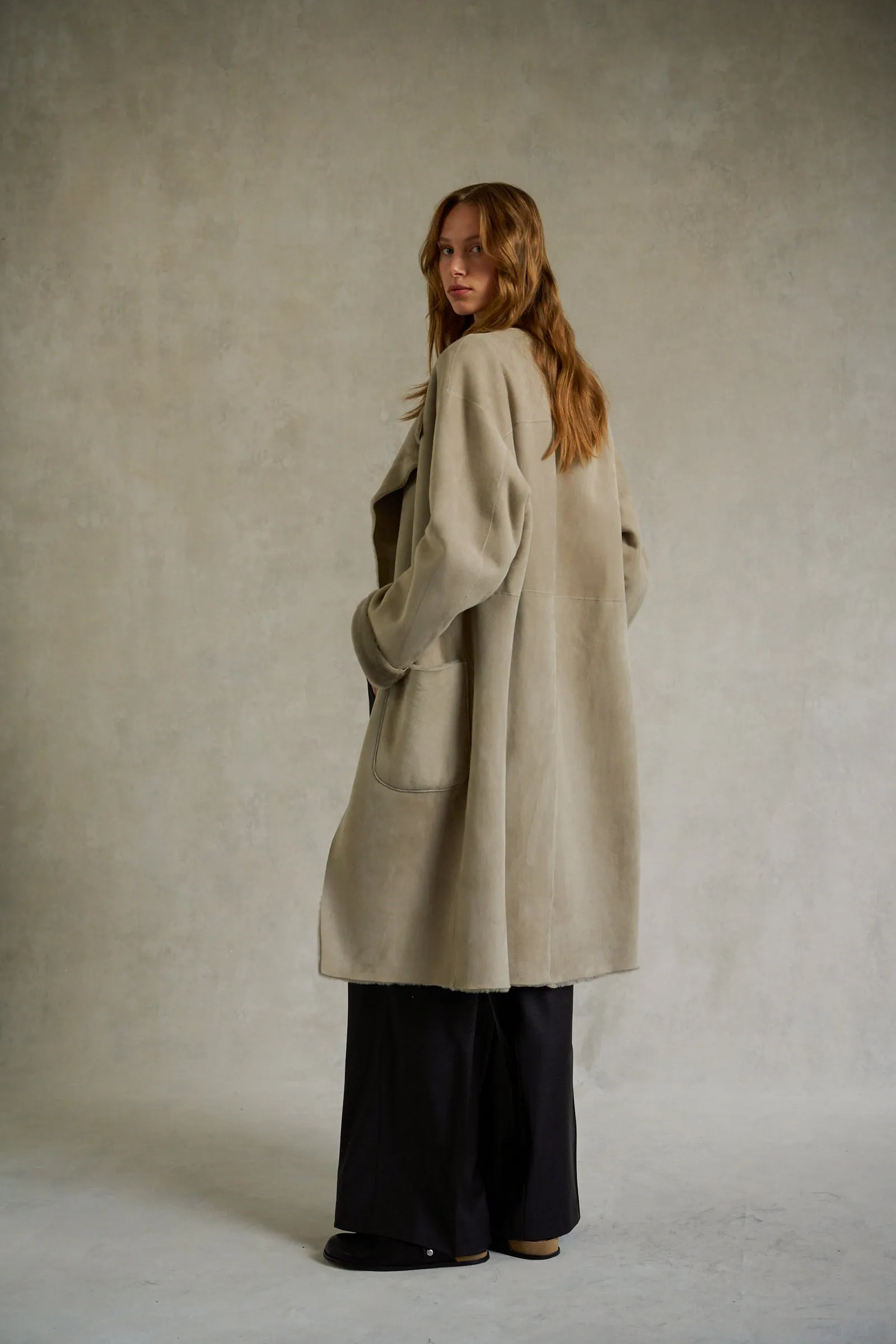 PALOMA REVERSIBLE SHEARLING COAT