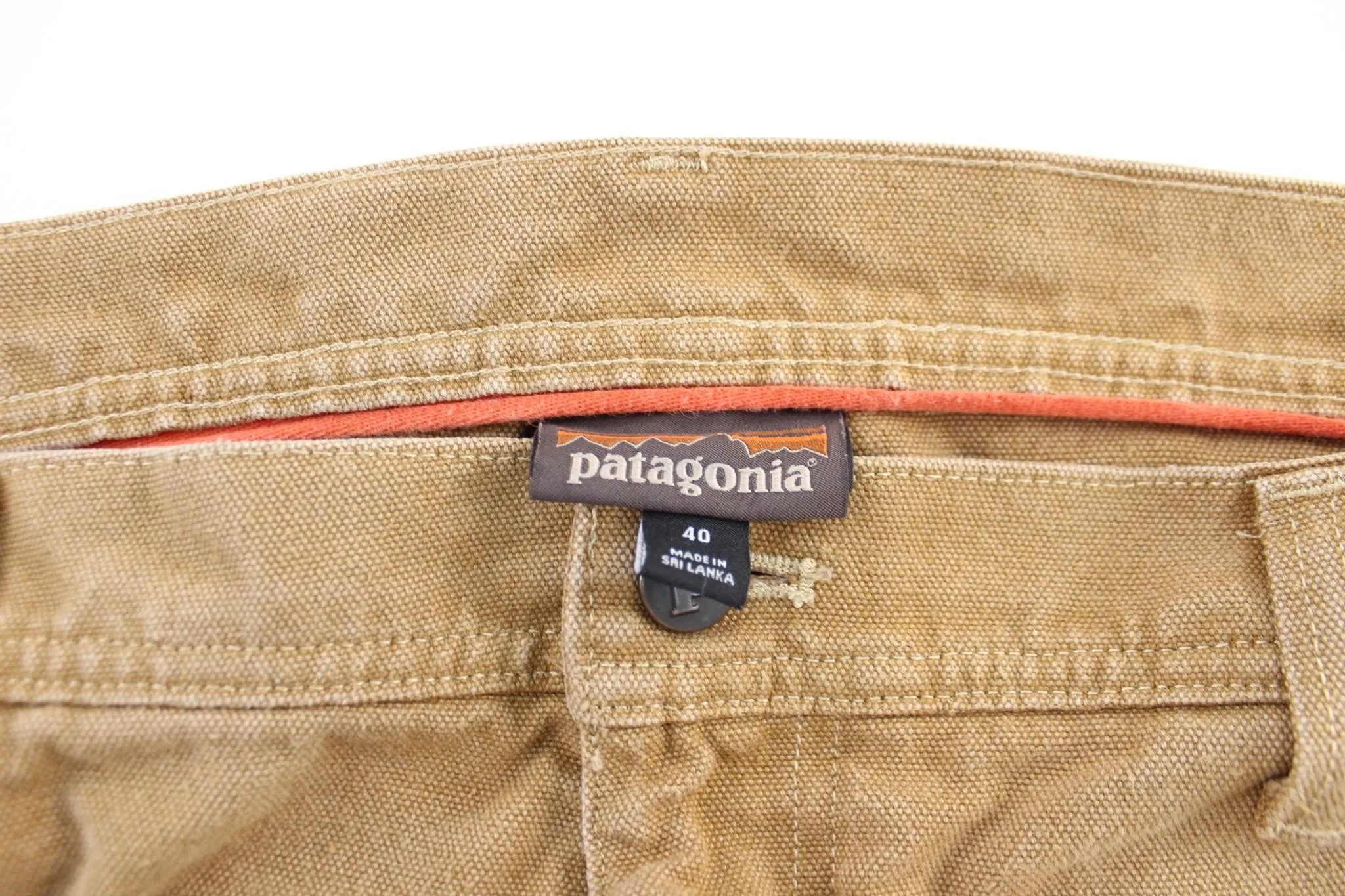 Patagonia Logo Patch Tan Cargo Pants