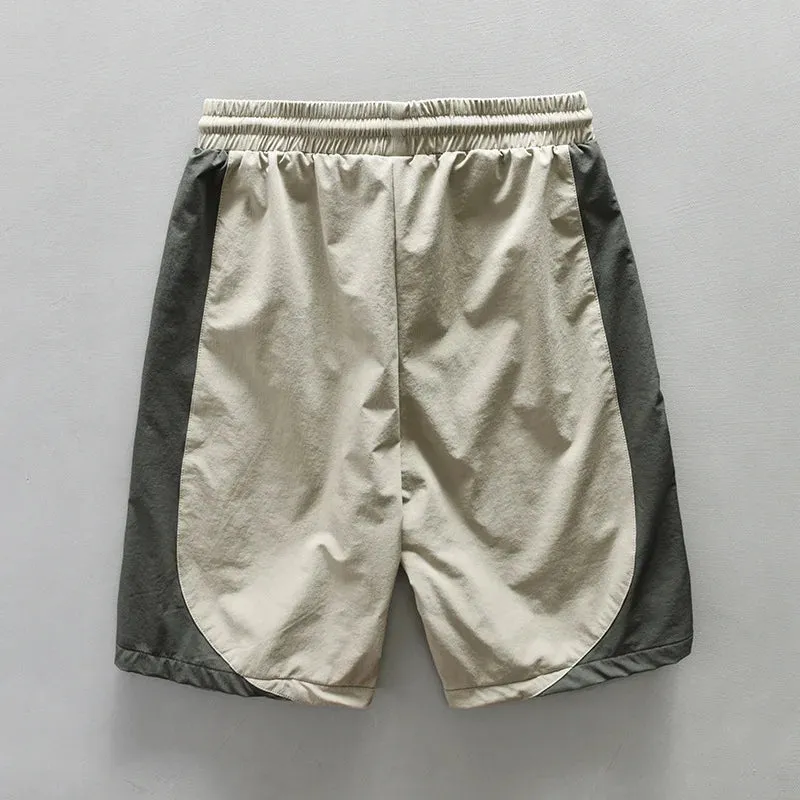 Patchwork Casual Cargo Shorts